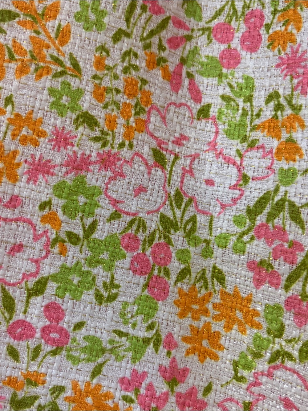 Floral A-Line Sleeveless Romper - Pink & Green - Picture 8 of 14